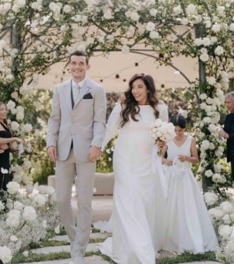 Ricarda Kilian and Marten De Roon on their wedding day